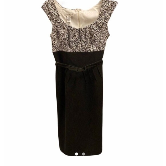 Zebra Print London Style Misses Career Dress - Picture 1 of 3